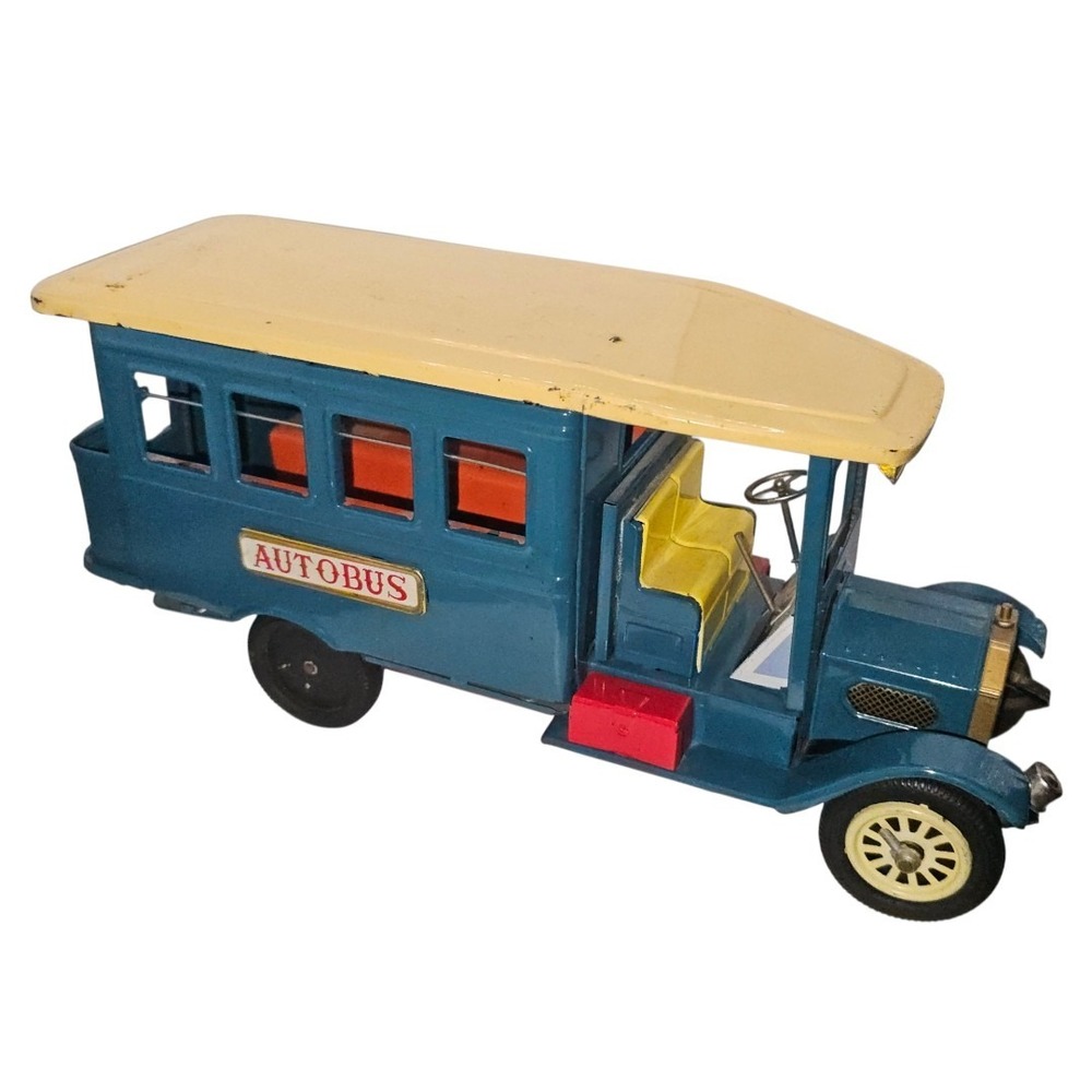 Vintage Cragstan Tin Old Timer Autobus‎ Toy Vintage 1960s Made In Japan GUC